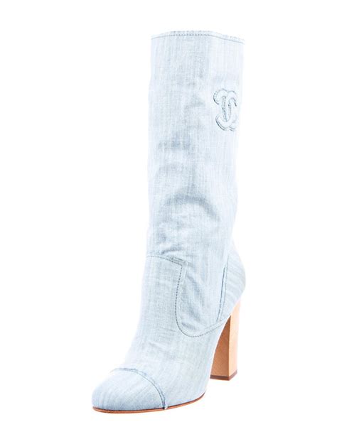 chanel denim boots|boots chanel bleu for men.